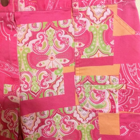 Hawaiian Tropic vintage crop Capri hi rise pants sz 10 *B8 - Picture 4 of 4